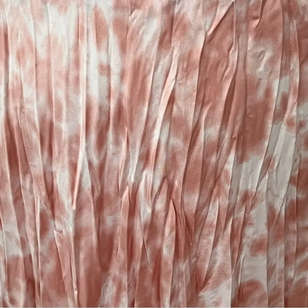 Pink Tie-Dye Crinkle Knee Length Skirt --‎ 14/16